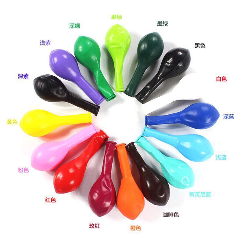 10 bóng bay cao su nhũ 10inch loại dày đẹp