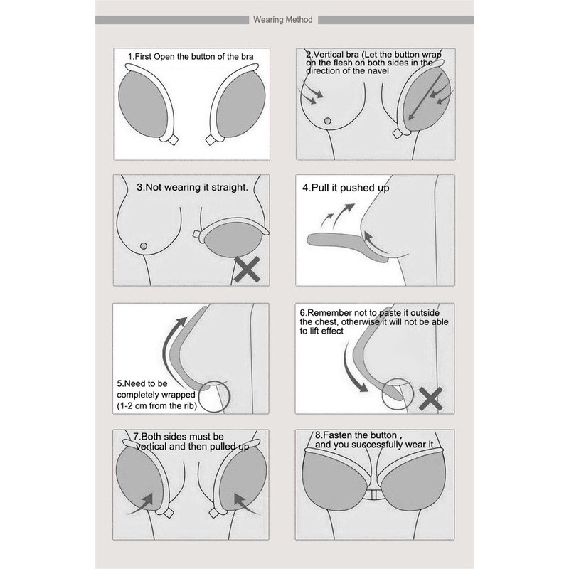 Miếng dán nâng ngực TakeTalk bằng silicon tự dính hình cánh bướm tiện dụng cho nữ