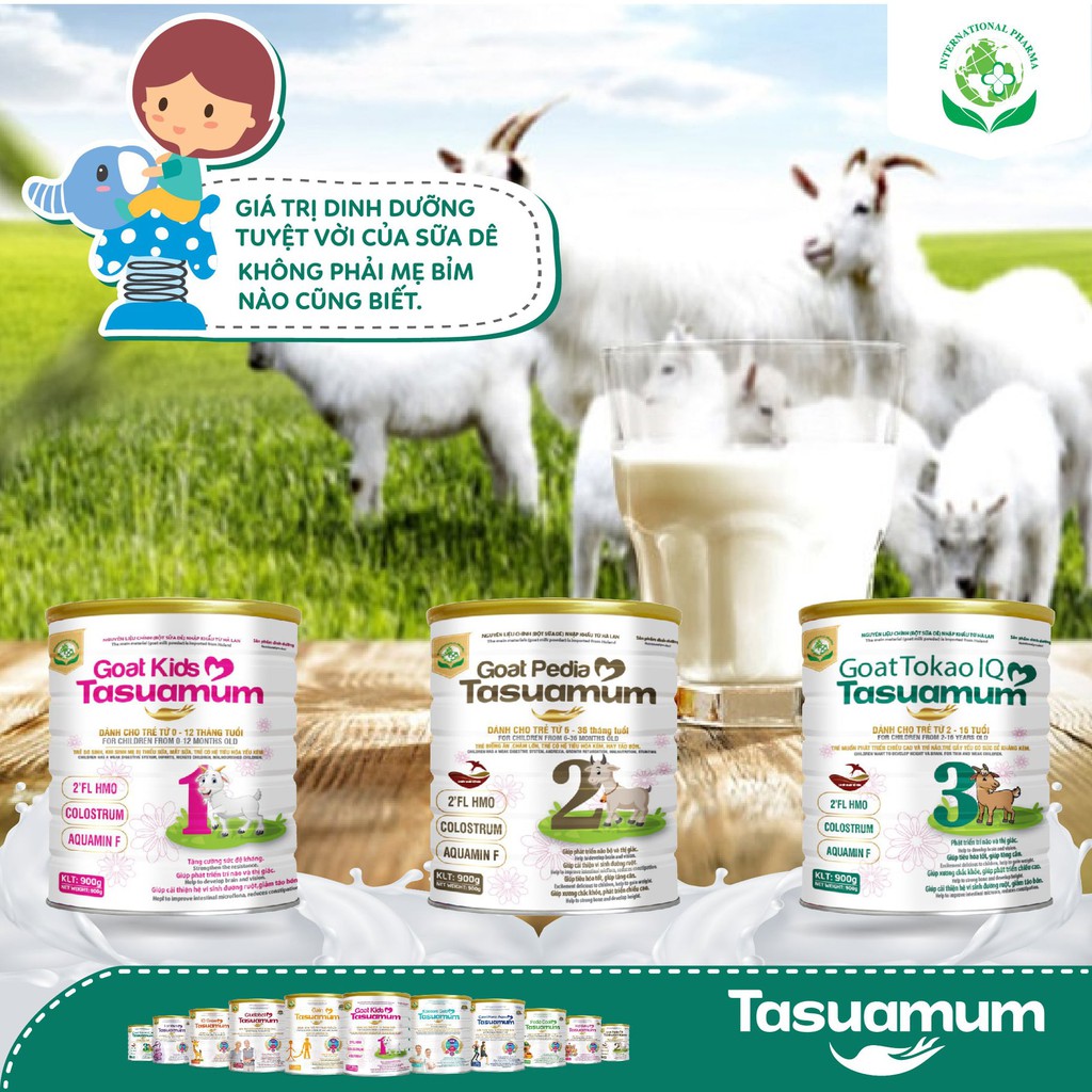 Sữa DÊ TASUAMUM GOAT KIDS 900G