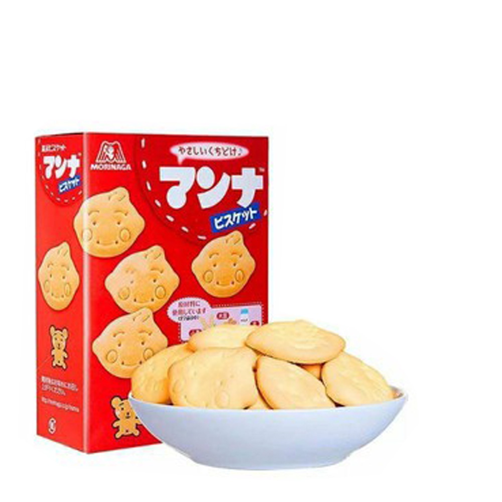 Bánh Ăn Dặm Hình Mặt Cười Morinaga Nhật Bản 7M (Date T02/2022)