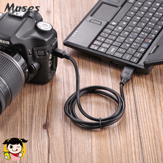 Muse07 Dây sạc/kết nối với máy tính cổng USB cho GoPro HERO4/ 3+ Canon EOS 50D / 60D / 70D / 5D2hiệu PULUZ