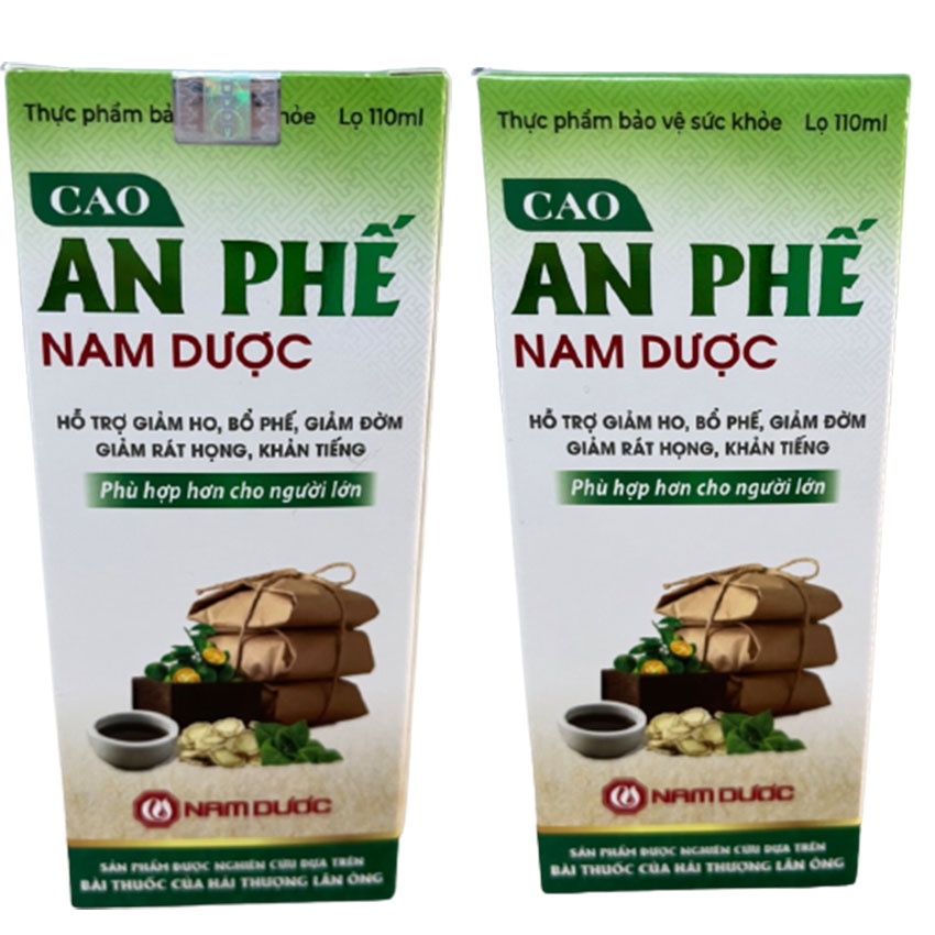 Cao An Phế Nam Dược 110ml hỗ trợ bổ phế, thanh họng - Gia Hân