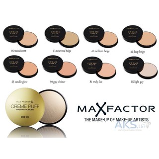 Phấn Phủ Max Factor Crème Puff Truly Fair Hợp Da Tone Sáng, Kiềm Dầu, Che Khuyết Điểm