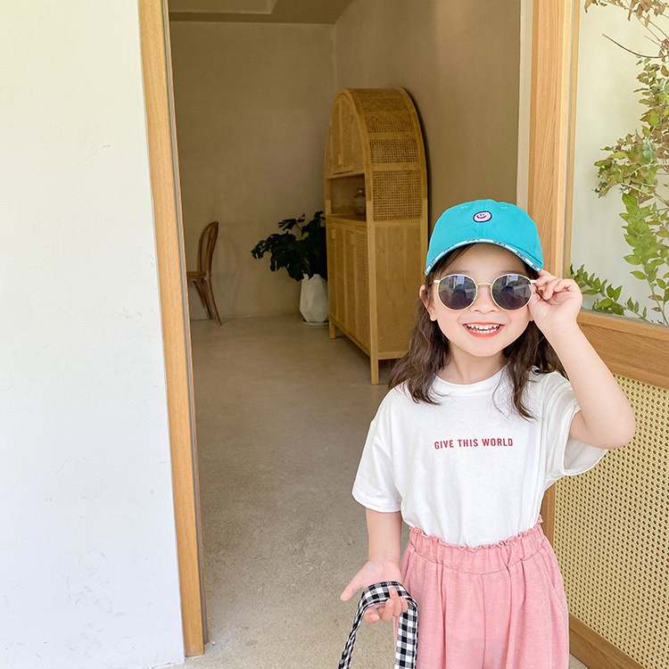 AG247- Áo phông bé gái in chữ sz 80-140, áo thun cho bé kiểu dáng basic, cotton cao cấp