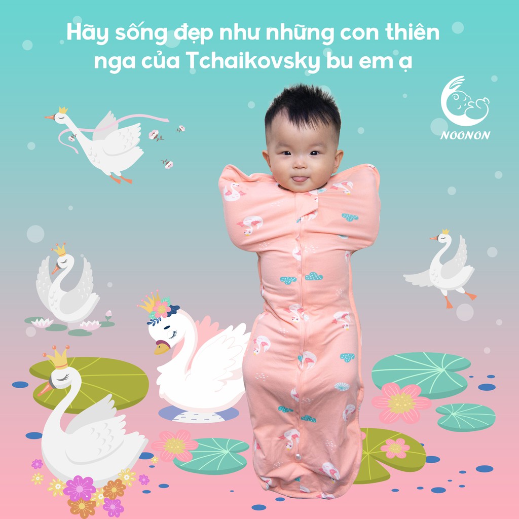 Quấn Nhộng Chũn Cao Cấp 𝑭𝑹𝑬𝑬𝑺𝑯𝑰𝑷  Túi Ngủ Cho Bé NCD01