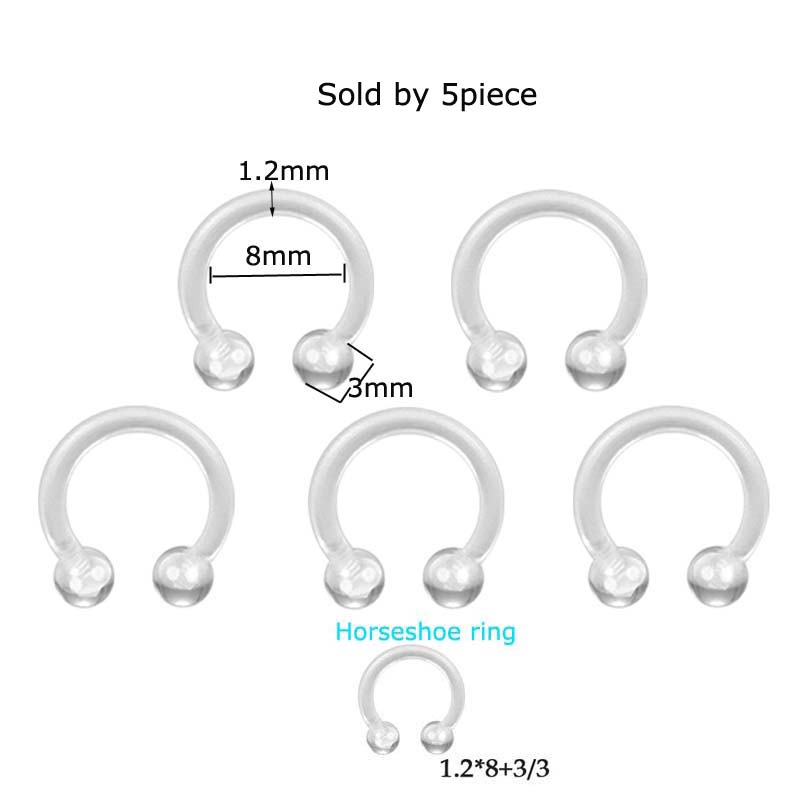 Set 5 khuyên xỏ cơ thể thời trang