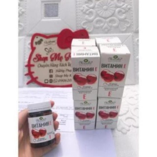 Doanh cb Viên uống đẹp da - Vitamin E đỏ Nga 270mg - chống lão hoá, khỏe tóc - bổ sung vitamin E, làm trắng da hatn