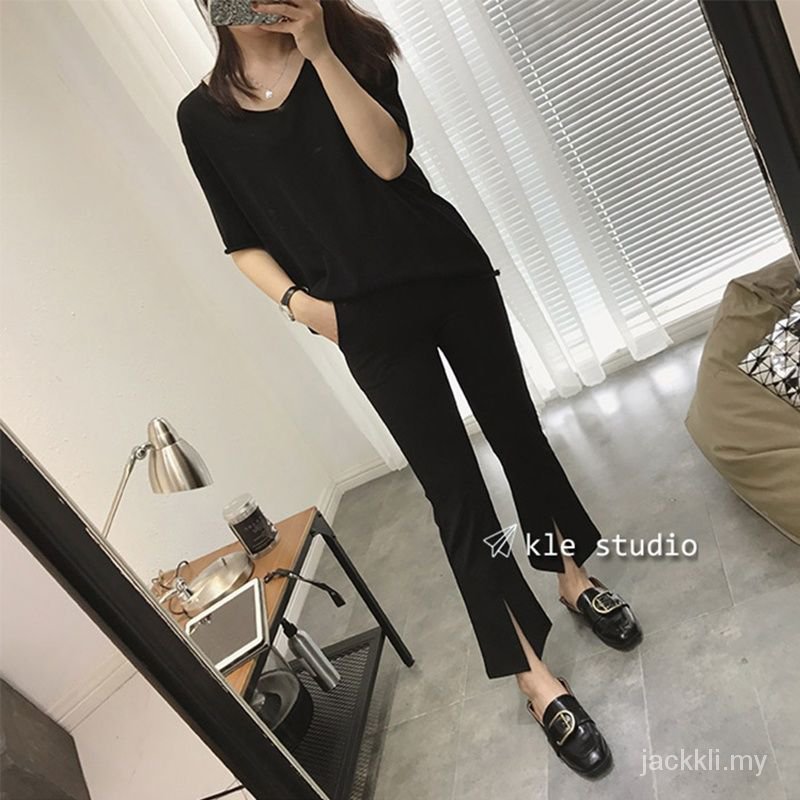 Quần Dài Ống Loe Xẻ Tà Trước 2021spring Thời Trang Mới Cho Bé | BigBuy360 - bigbuy360.vn