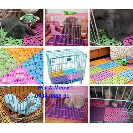 Tấm sàn nhựa lót sàn nhà lót chuồng, lót sàn chuồng chống lọt chân chó mèo thỏ - 20x30cm