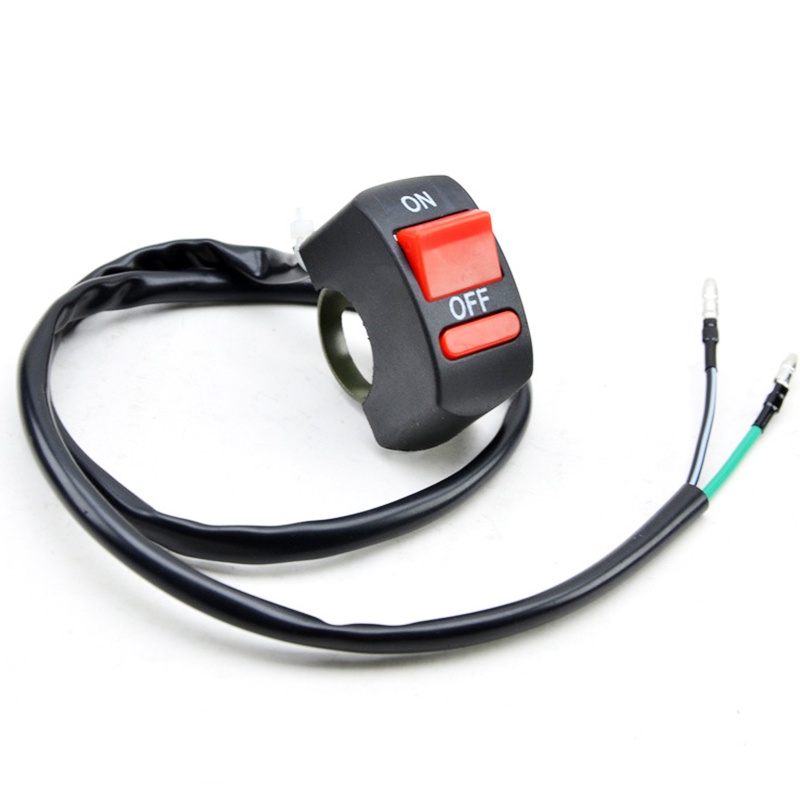 1 Công Tắc Bật / Tắt Gắn Tay Lái Xe Máy Màu Đen DC12V / 10A