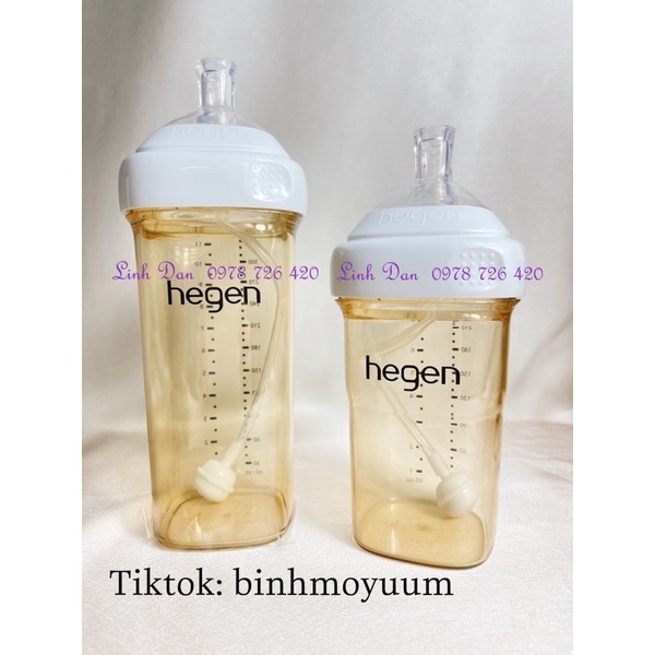 Ống hút bình sữa hegen, ống tập hút cho bình hegen 150 240 330ml có hộp- ống hút hegen