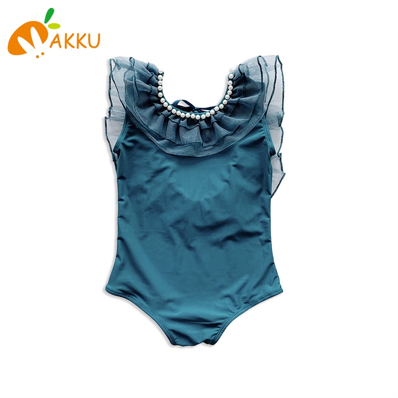 Bộ Đồ Bơi Hở Lưng Phối Ren Kiểu Công Chúa Dễ Thương Cho Bé Gái