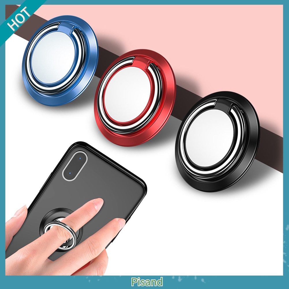 Giá đỡ dạng nhẫn móc ngón tay từ tính xoay 360 độ dán điện thoại thông minh