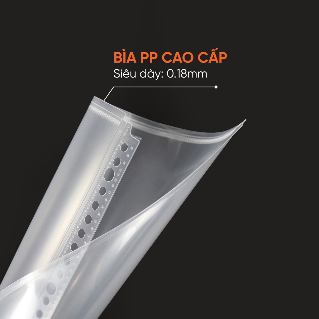 Bìa Lỗ Sumo  A4, AO+, Siêu Dày 0.18 mm, 30 lỗ