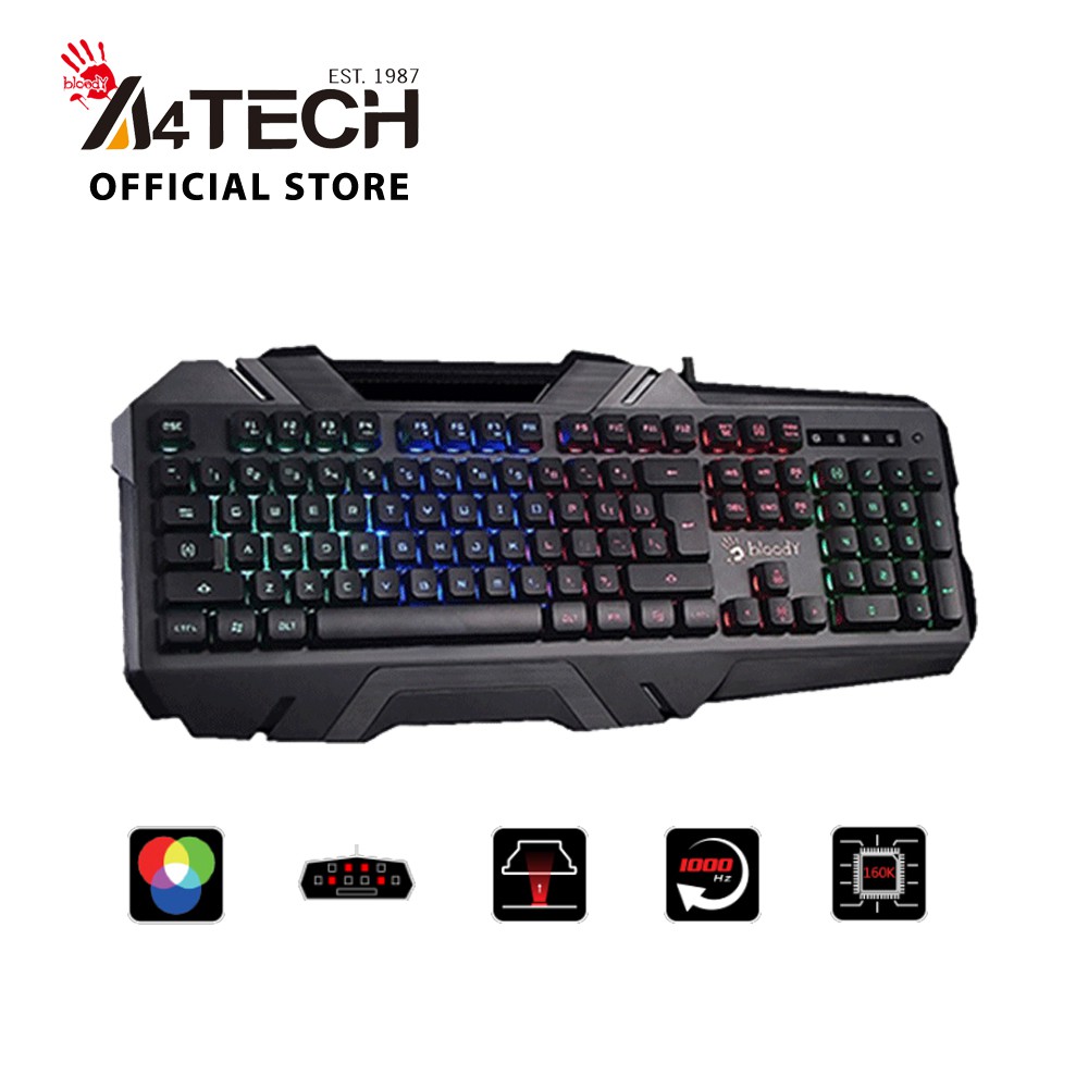 [Mã 267ELSALE hoàn 7% xu đơn 300K] Bàn phím Gaming A4Tech Bloody B150N ILLUMINATE Gaming