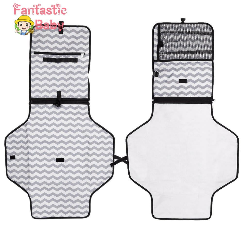 Interesting❀Portable Waterproof Changing Diaper Pad Foldable Baby Diaper Cover Mat Bag