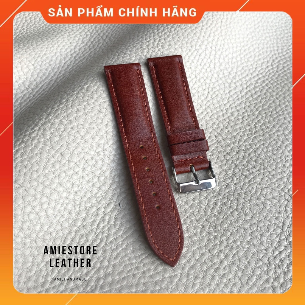 [HOT] Dây Da Đồng Hồ Nữ - Size 12mm 14mm 16mm 18mm 20mm 22mm 24mm - Amiestore Leather