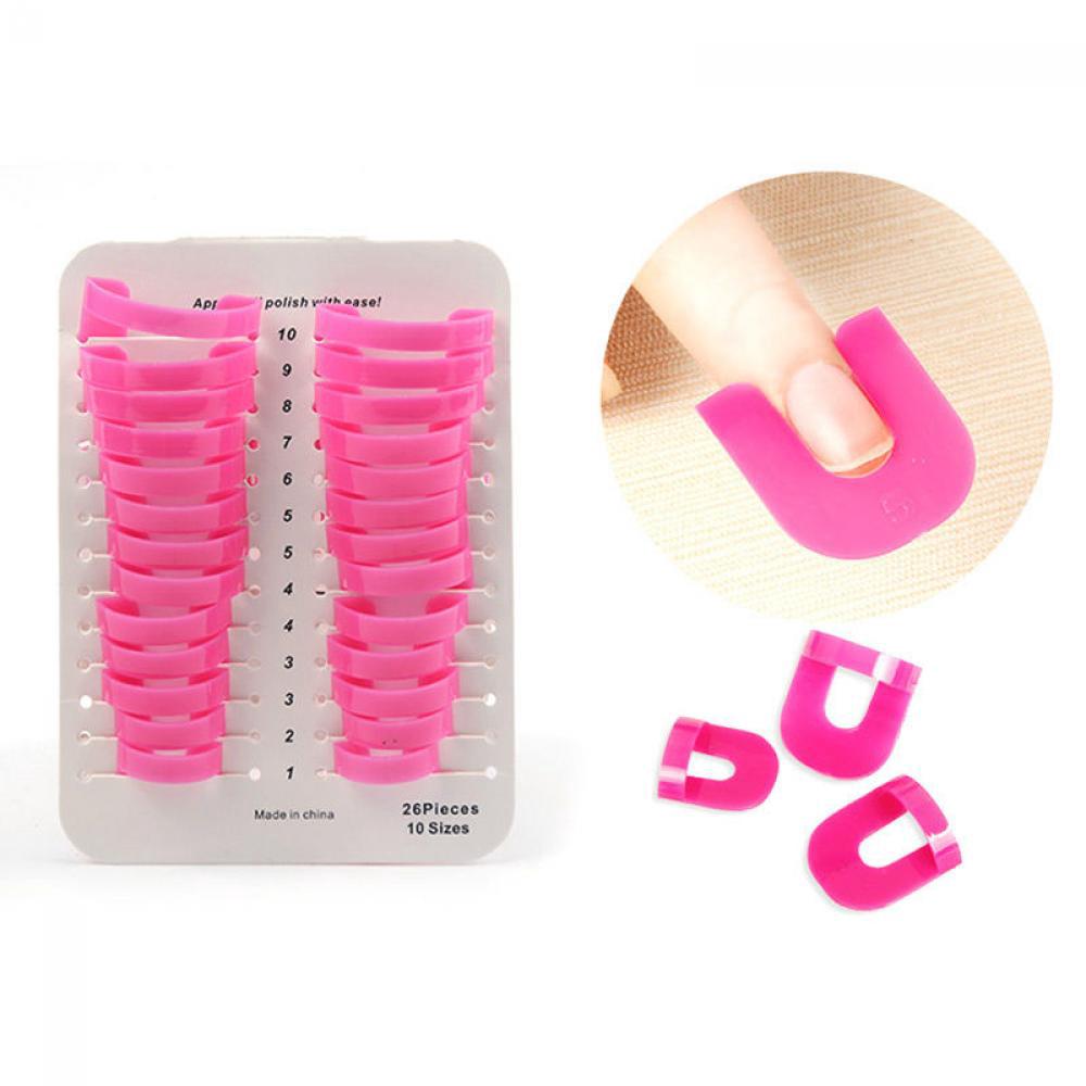 MXKJING   Set 26 dụng cụ đeo ngón tay chống lem sơn móng