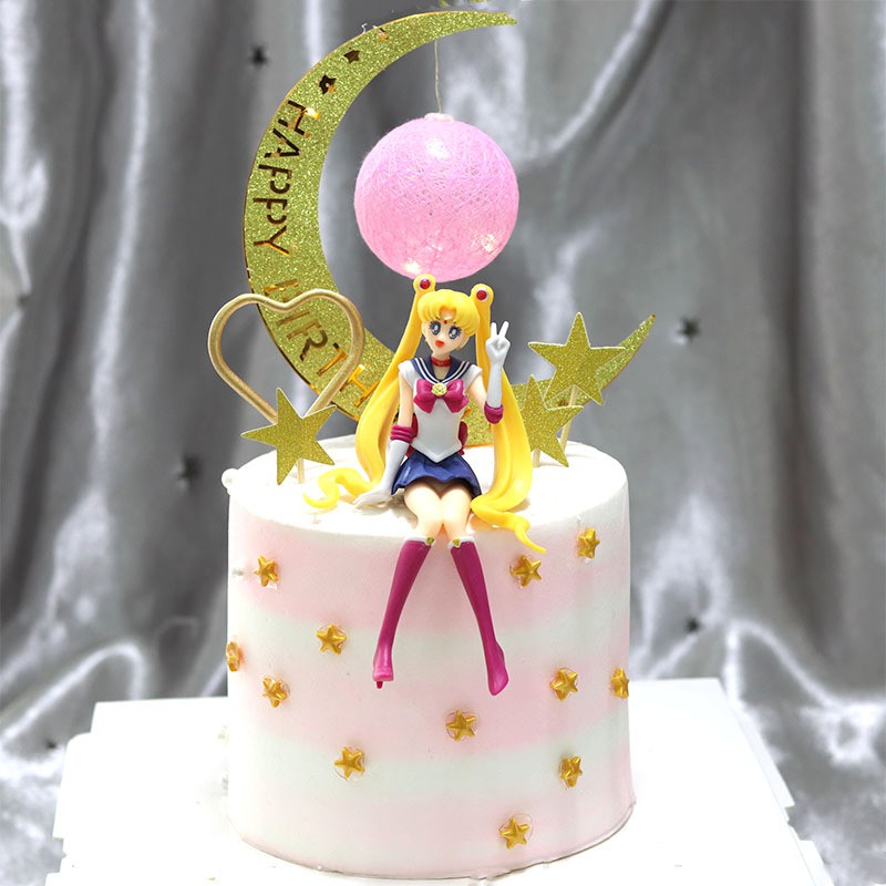Mô hình thủy thủ mặt trăng - Sailor Moon trang trí bánh kem