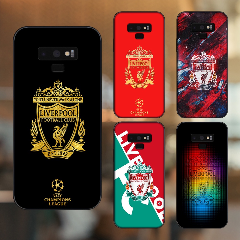 Ốp lưng Samsung Note 9 viền đen in hình Liverpool FC
