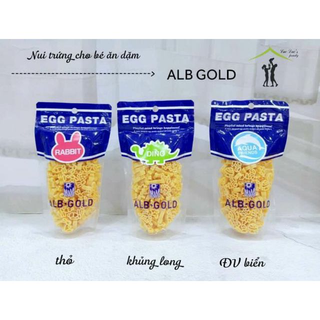 [ALB Gold] Nui trứng hình gấu, thỏ, cá, khủng long, chữ cái cho bé ăn dặm