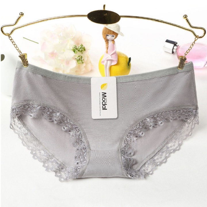 SET 3 Quần Lót Nữ Cotton Kháng Khuẩn Viền Ren Sexy cao cấp thiết kế thoáng mát LOTNU15