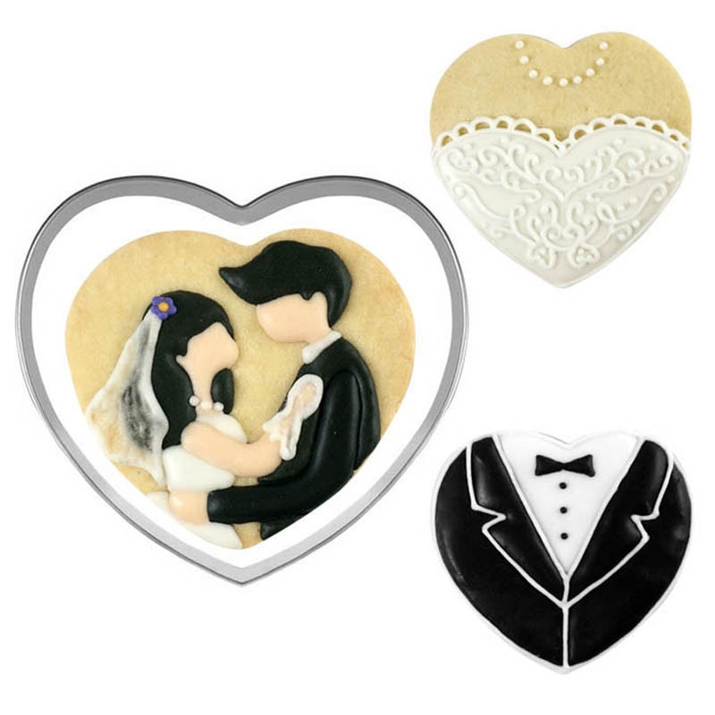 Khuôn Cắt Bánh Quy Hình Trái Tim Bằng Thép Không Gỉ