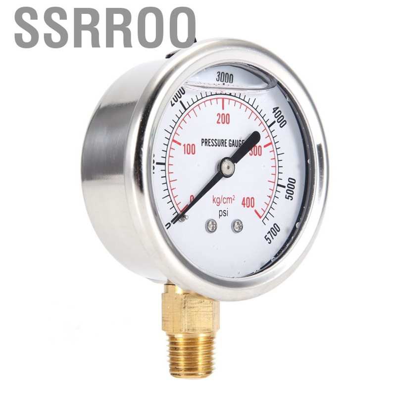 Đồng hồ đo áp suất nhiên liệu thủy lực 2.2" 0-5000 Psi