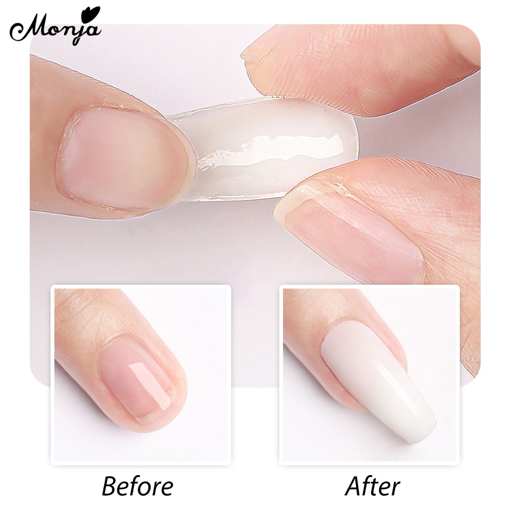 Sơn Móng Tay Gel UV Monja 15ML Không Dính Nhanh Chóng Tạo Hiệu Ứng Đèn Led 3D