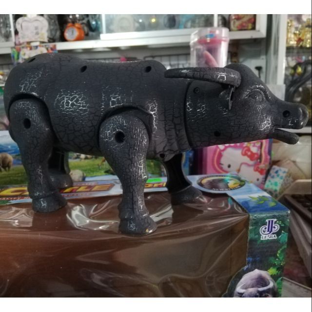 Hộp đồ chơi con trâu chạy pin có nhạc đèn