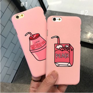 [iPhone] Ốp Lưng iPhone Nhựa Cứng cho iPhone 5 5s 6 6s 7 8 Plus 6Plus Màu Hồng Phong Cách Hàn Quốc - Ốp iPhone