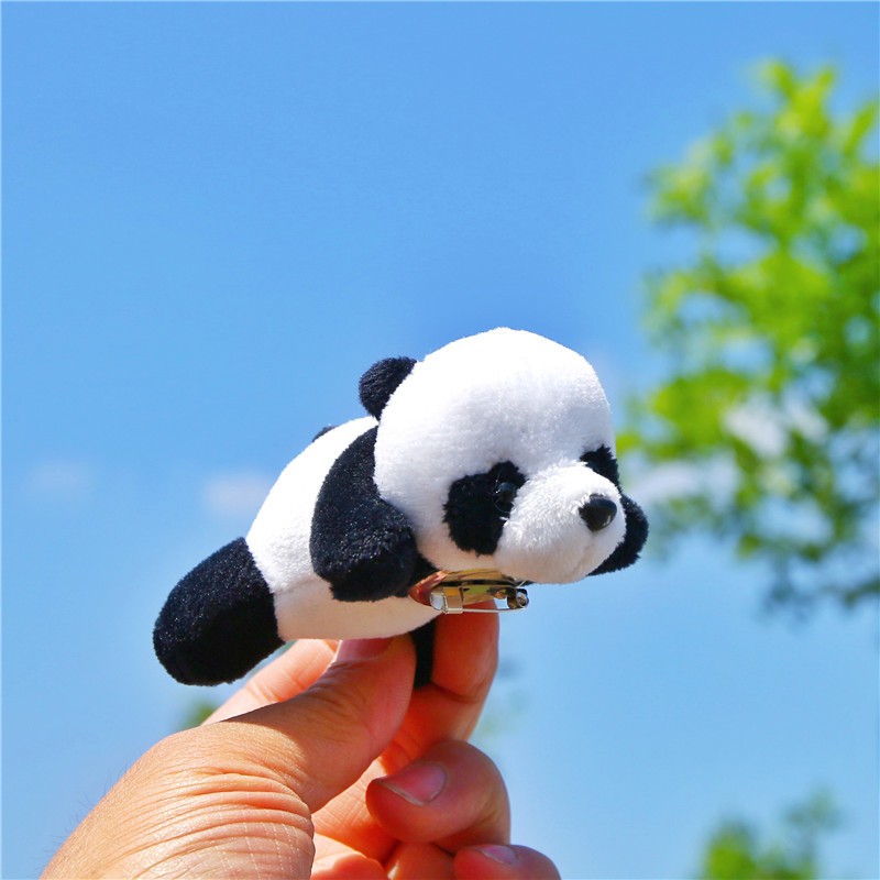 Pin cài áo, cài balo dạng bông hình gấu trúc Panda