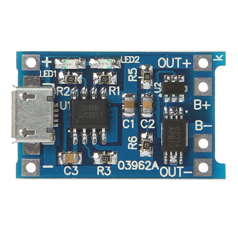 Bảng Mạch Sạc Pin Lithium Micro USB 5V 1A