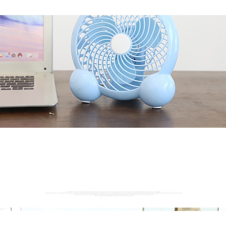 Quạt hộp USB mini có tai để bàn làm việc | BigBuy360 - bigbuy360.vn