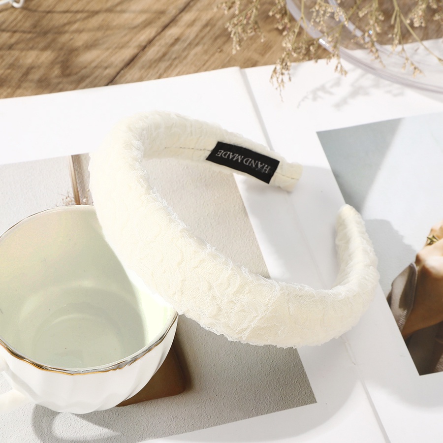 Băng Đô Cài Tóc Phối Lưới Ren 3cm Phong Cách Hàn Quốc Dành Cho Nữ