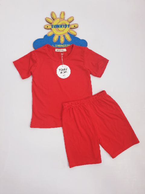 Set bộ cotton thun lạnh loại 1 cho bé từ 6-17kg