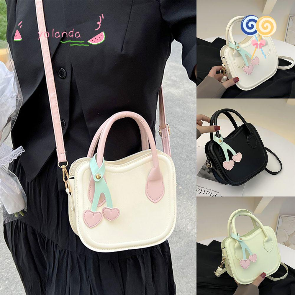 Túi Đeo Chéo Vai Hình Quả Cherry Nhỏ Nhiều Màu Sắc Thời Trang Cho Nữ