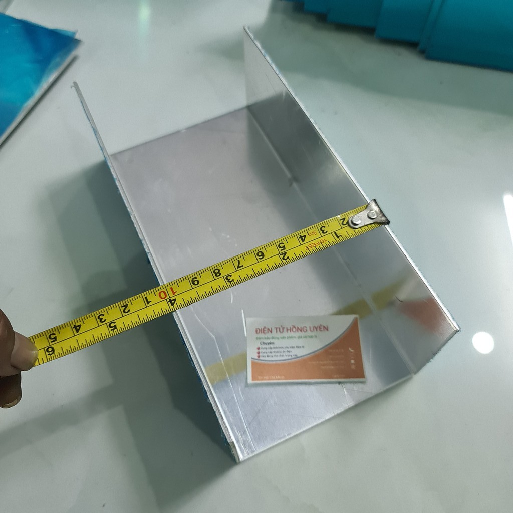 Combo 2 Hộp nhôm 200x95x60mm - Dày 2mm. Nhôm tấm gập sẵn thành hộp chữ U Làm máy cơ 2 vế c chung