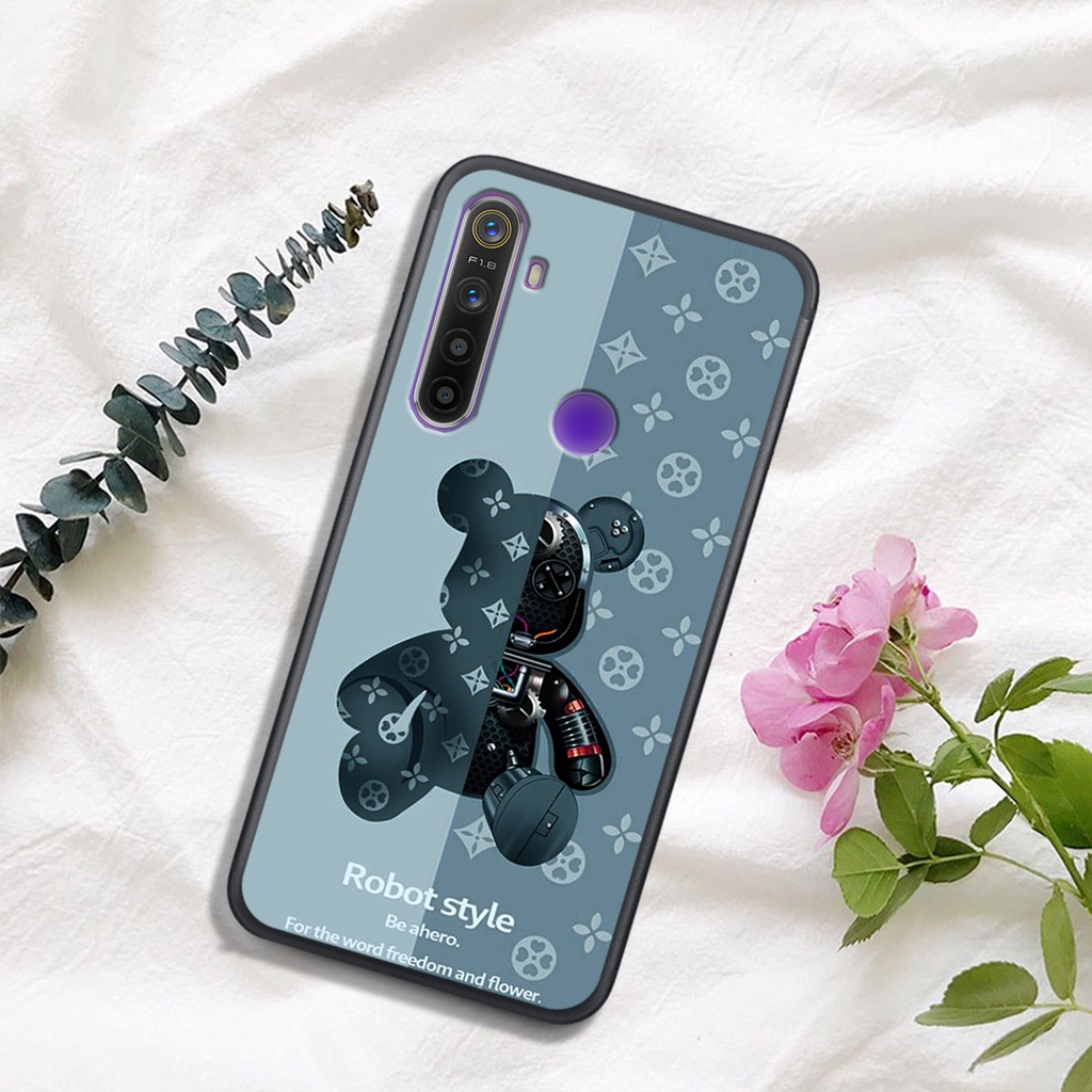 [HOT]ỐP OPPO REALME 3 - REALME 3 PRO - REALME 5 - REALME 5 PRO  , In Hình Gấu Robot họa tiết L-V màu sắc cực đẹp.