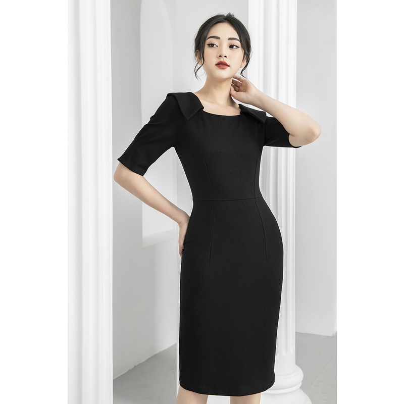 Đầm nữ dáng ôm thiết kế xẻ tà Gemmi fashion, DK8428