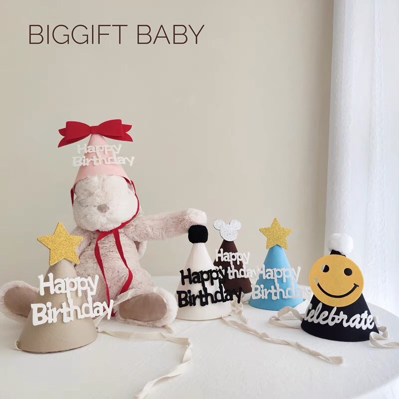 Mũ sinh nhật happy brithday cho mọi lứa tuổi , người lớn đội chóp , các bé có thể đội chóp hoặc cả đầu