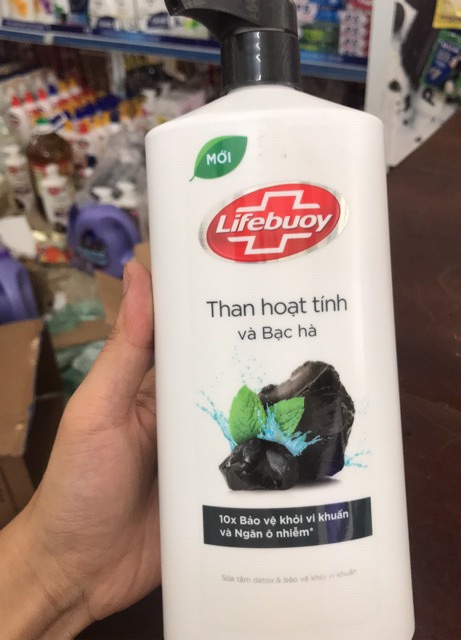 SỮA TẮM LIFEBUOY DETOX MATCHA KHỔ QUA - THAN HOẠT TÍNH BẠC HÀ 850G