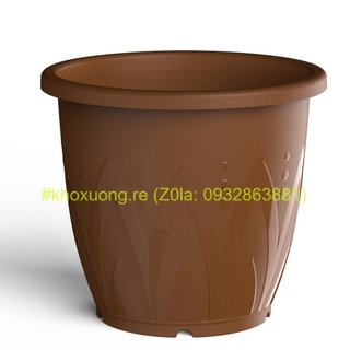 Chậu nhựa vành, Tròn Giác, Tròn Cao (Chậu rất dày và cao cấp))