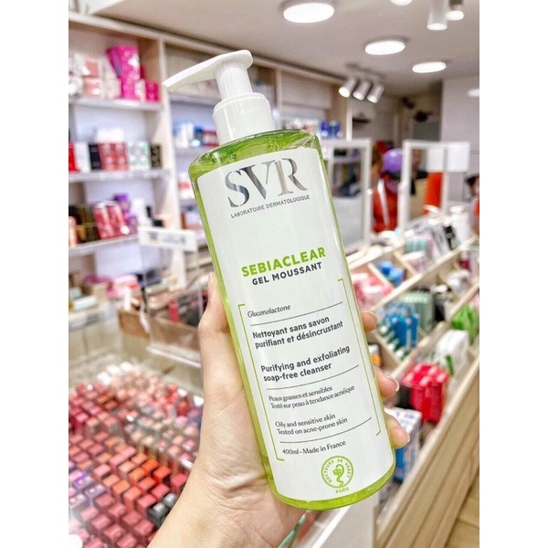 [FREE SHIP] Sữa Rửa Mặt SVR Sebiaclear Gel Moussant cho da mụn nhạy cảm 400ml