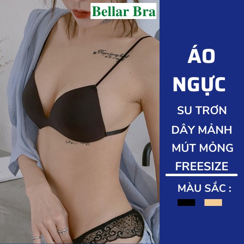 Áo Ngực Không Gọng - Áo Bra 2 Dây Mút Mỏng Đệm Tim Ôm Trọn Vòng 1 B818