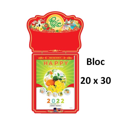 Lịch Bloc 2022 – Bloc lịch Siêu Đại 20x30cm - Ăn Lành Sống Mạnh – Lịch Văn Lang