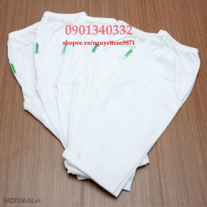 Set 5 quần dài trắng Bossinis cho bé sơ sinh(2-20kg)