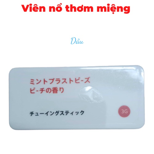 Viên nổ thơm miệng, giúp hơi thở thơm tho, khử mùi hôi miệng, nhỏ gọn, tiện lợi