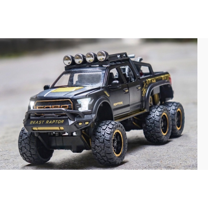 MÔ HÌNH SIÊU XE FORD BÁN TẢI 6x6 KÈM XE MÁY LEGO SIÊU ĐẸP