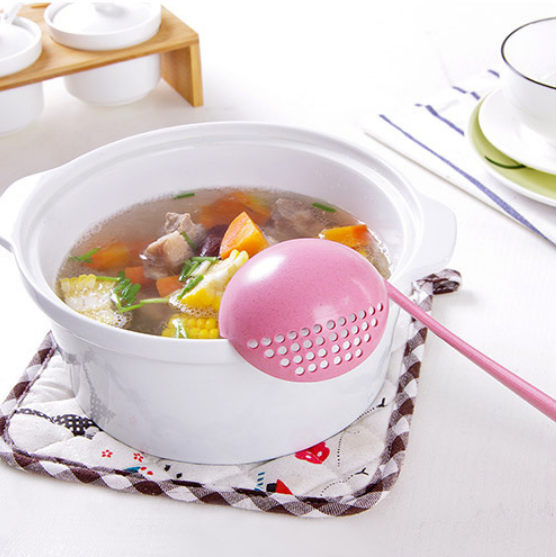 Thìa múc canh đa năng 2 trong 1 có cán dài tiện lợi dễ sử dụng cho nhà bếp | BigBuy360 - bigbuy360.vn